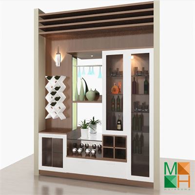 KỆ RƯỢU GỖ TRANG TRÍ - KRTT009