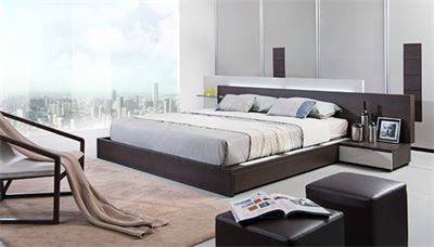 Mẫu giường gỗ cho phòng khách sạn hiện đại